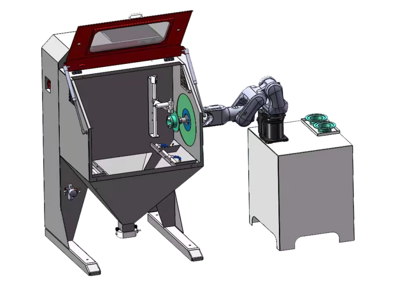 自动喷砂机-滚刀